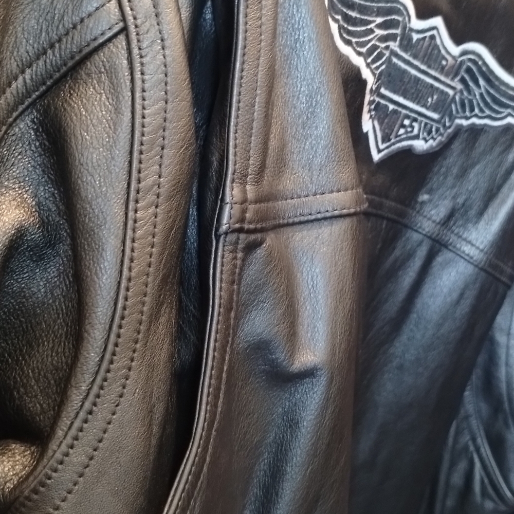 Harley-Davidso Riding Leather Jacket - Picture 10 of 11
